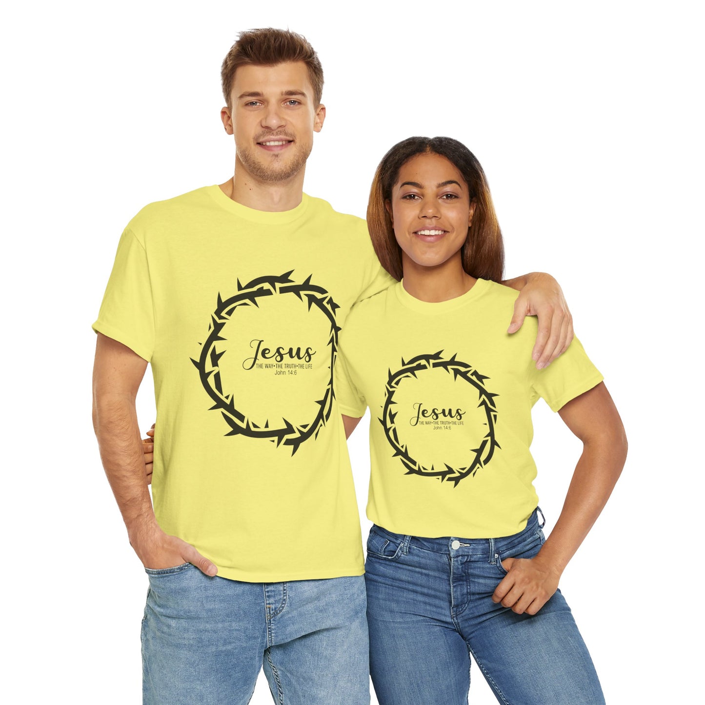 “Jesus Is the Way, the Truth, and the Life” Tee — Unisex Heavy Cotton with Gospel Message