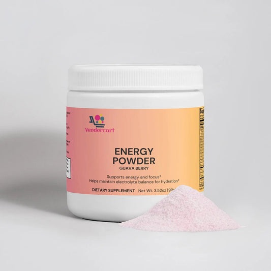 Energy Powder Fruit Punch Flavor – Sugar‑Free Instant Mix, 3.52 oz (99 g)