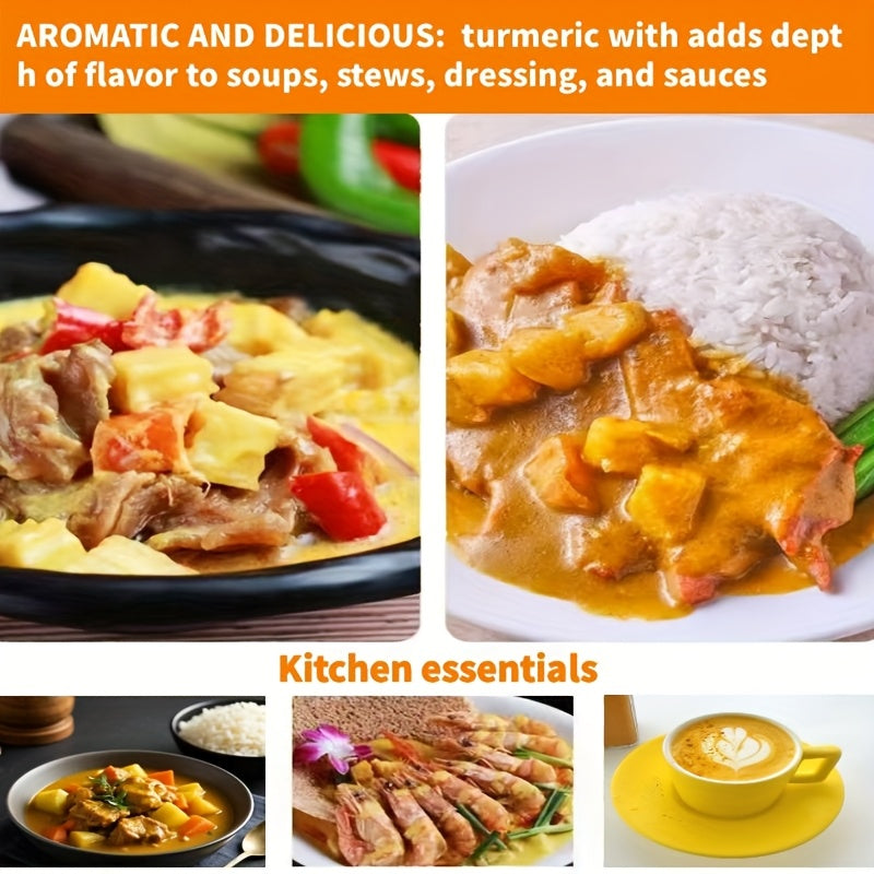 VBSWAP Turmeric Powder 12oz (340g) – Ground Raw Turmeric Root, Preservative-Free, No Additives – For Cooking & Seasoning