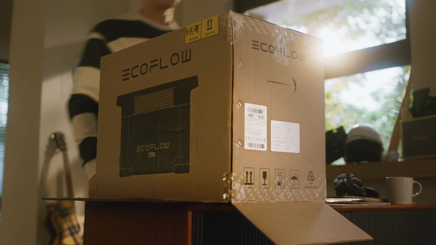 EcoFlow DELTA 2 Max 1900Wh Portable Power Station | 2400W AC Output (3400W with X-BOOST) | Solar Power Bank & Fast Recharge for Home Backup, RVs & Outdoors