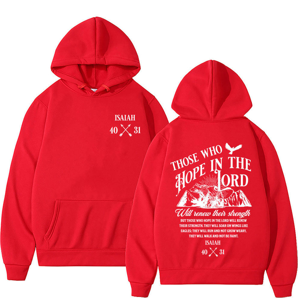 Jesus Letters Print Hoodies Men Women's Clothing