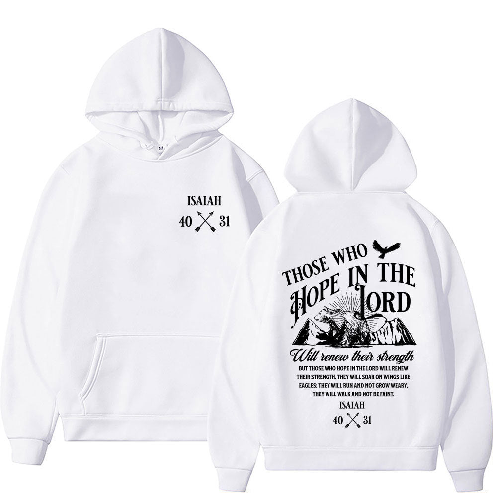 Jesus Letters Print Hoodies Men Women's Clothing