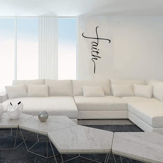 Metal Wall Cross – Black Iron Faith Home Decoration, Handmade Hanging Ornament