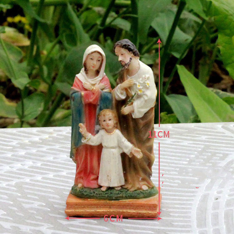 Virgin Mary Resin Statue – Religious Ornament for Home Decoration – Multiple Sizes Available