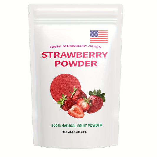 Strawberry Powder – 100% Natural, Preservative-Free Fruit Powder, 1-Year Shelf Life, Ideal for Smoothies, Shakes & Recipes – Packaging from USA