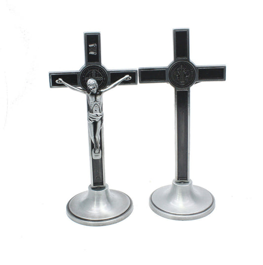Cross Christ Bitter Metal Statue – Catholic Jesus Church Icon Decoration