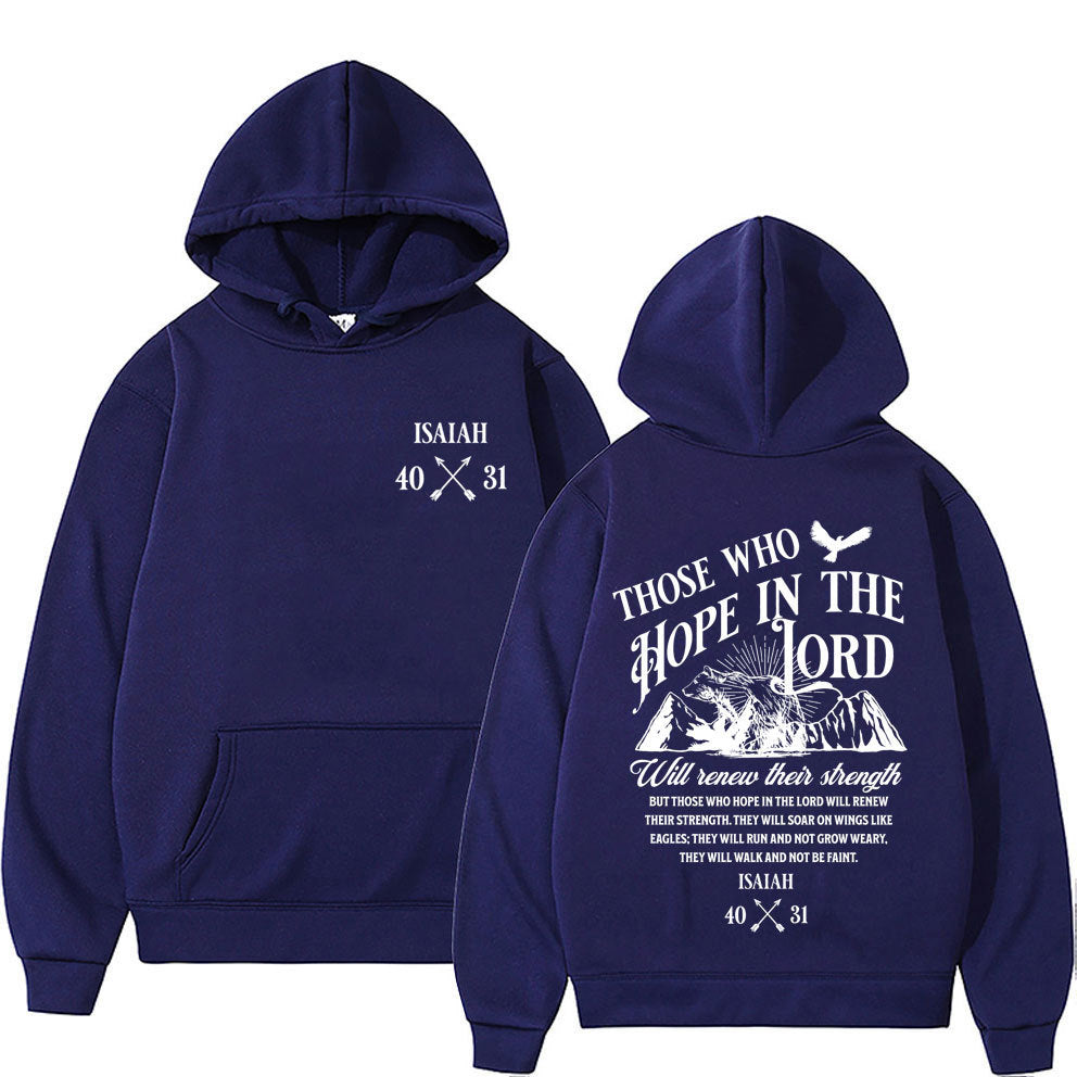 Jesus Letters Print Hoodies Men Women's Clothing