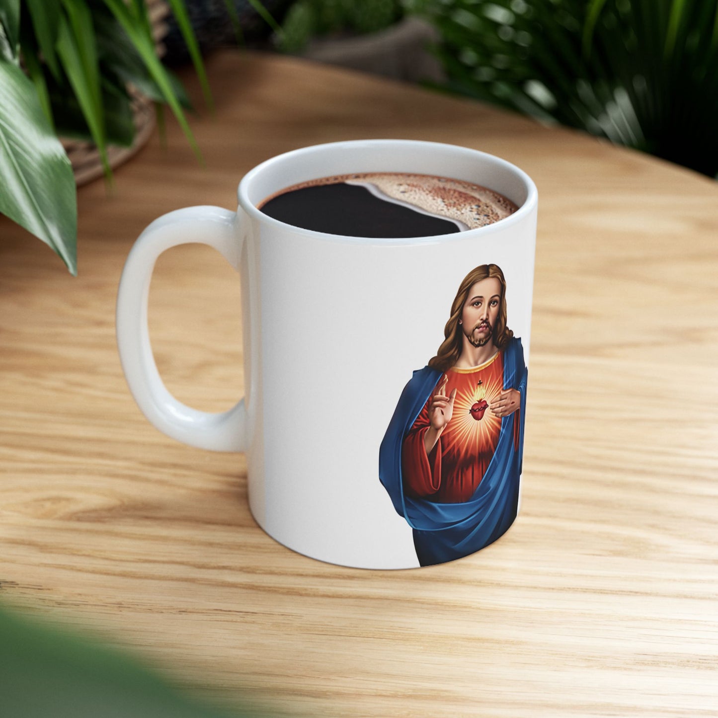 Sacred Heart of Jesus Immaculate Heart of Mary Ceramic Mug, (11oz, 15oz)