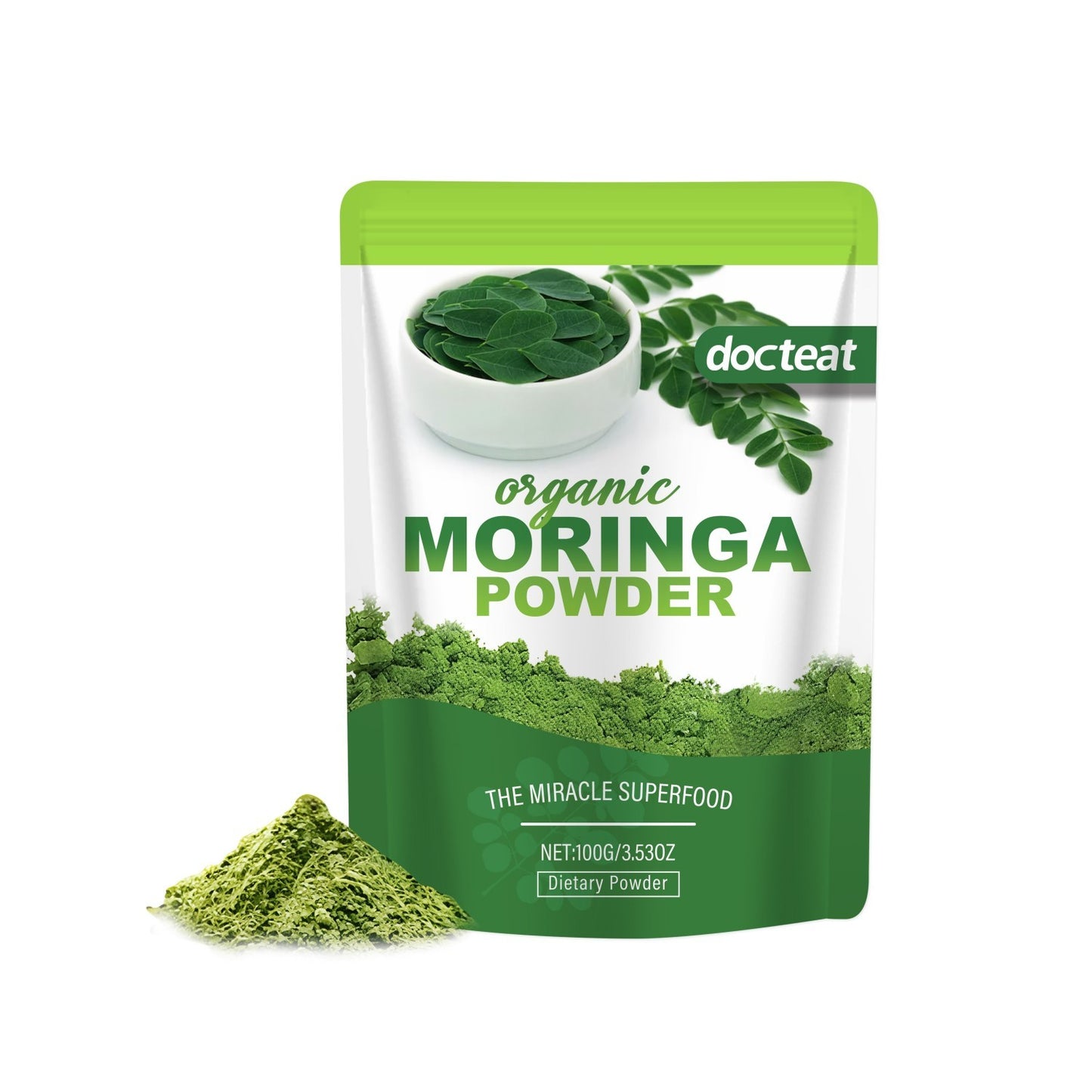 Pure Moringa Leaf Powder – 100% Natural, Dietary Supplement – [Weight] Pack