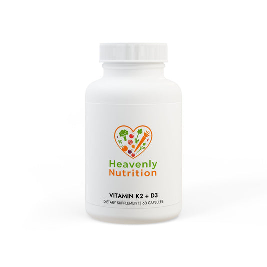 Heavenly Nutrition Vitamin K2 + D3 Supplement (60 Capsules)