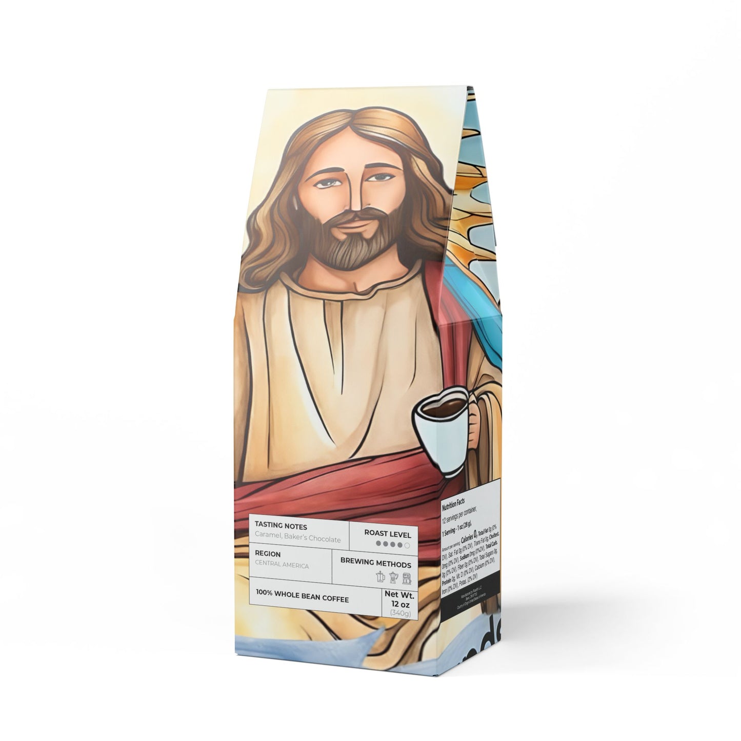 He brews Flathead Valley Coffee Blend (Medium-Dark Roast)