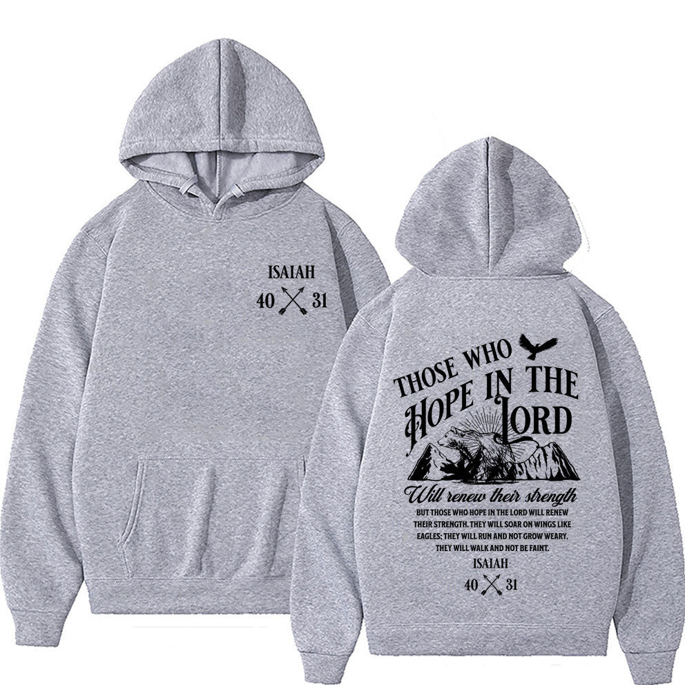 Jesus Letters Print Hoodies Men Women's Clothing