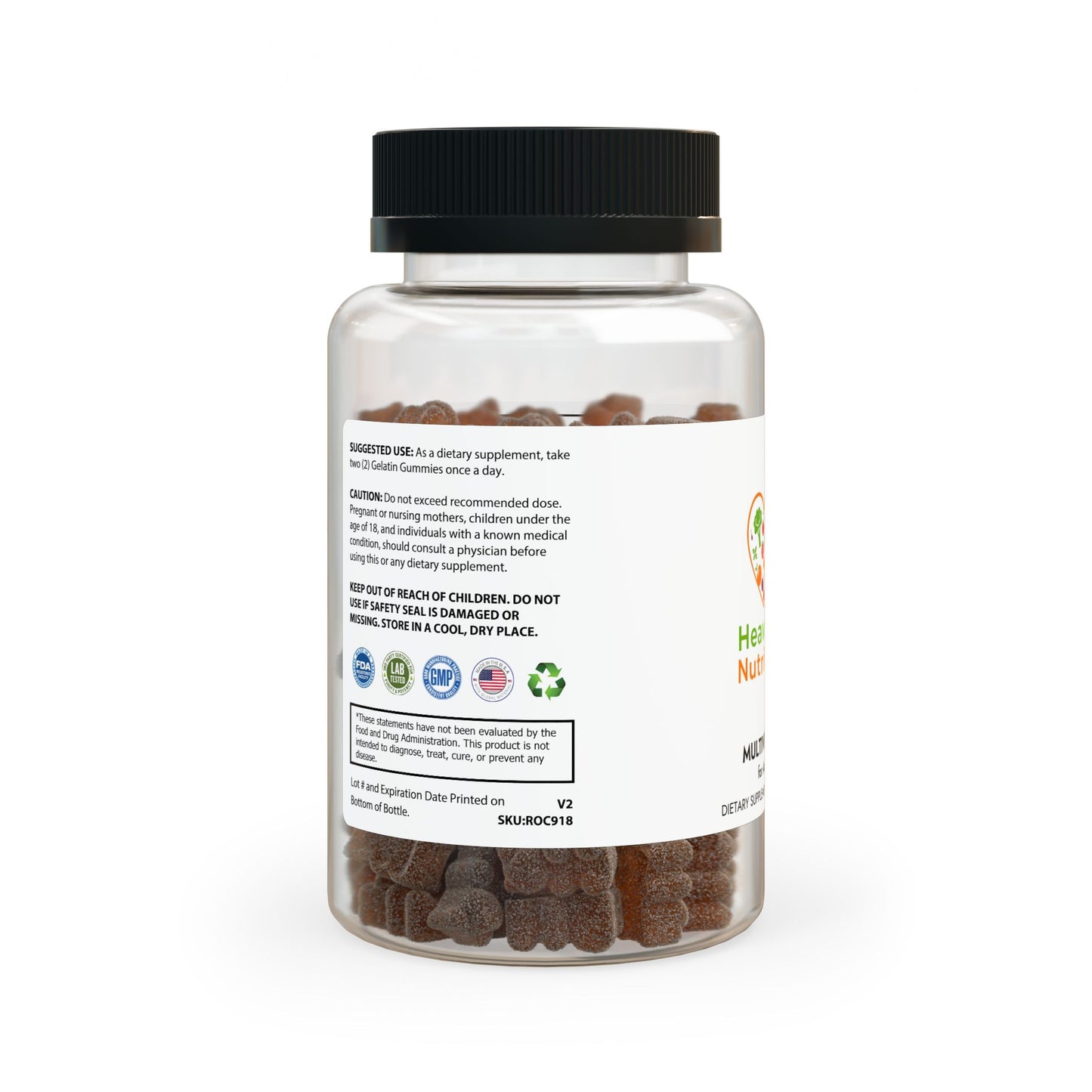 Heavenly Nutrition Multivitamin Gummies for Adults (60 Gummies)