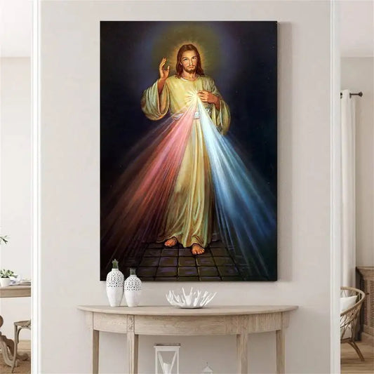 "I Trust in You" Religious Wall Art – Christ Canvas Print with Frame