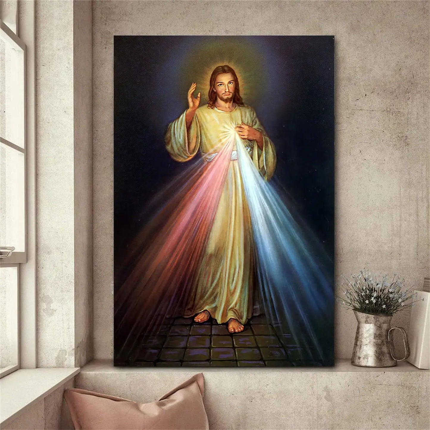 "I Trust in You" Religious Wall Art – Christ Canvas Print with Frame