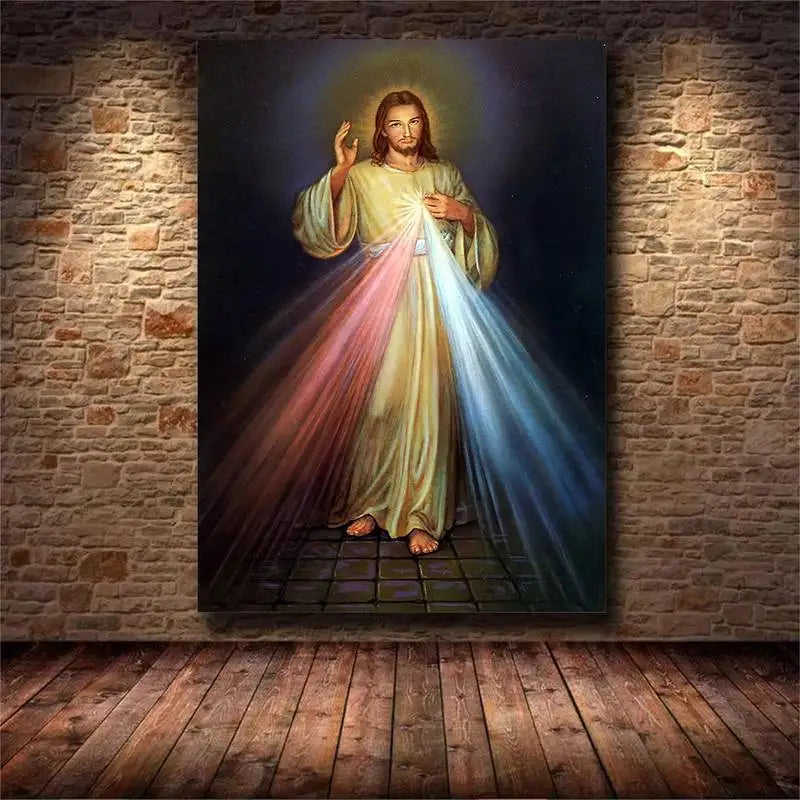 "I Trust in You" Religious Wall Art – Christ Canvas Print with Frame