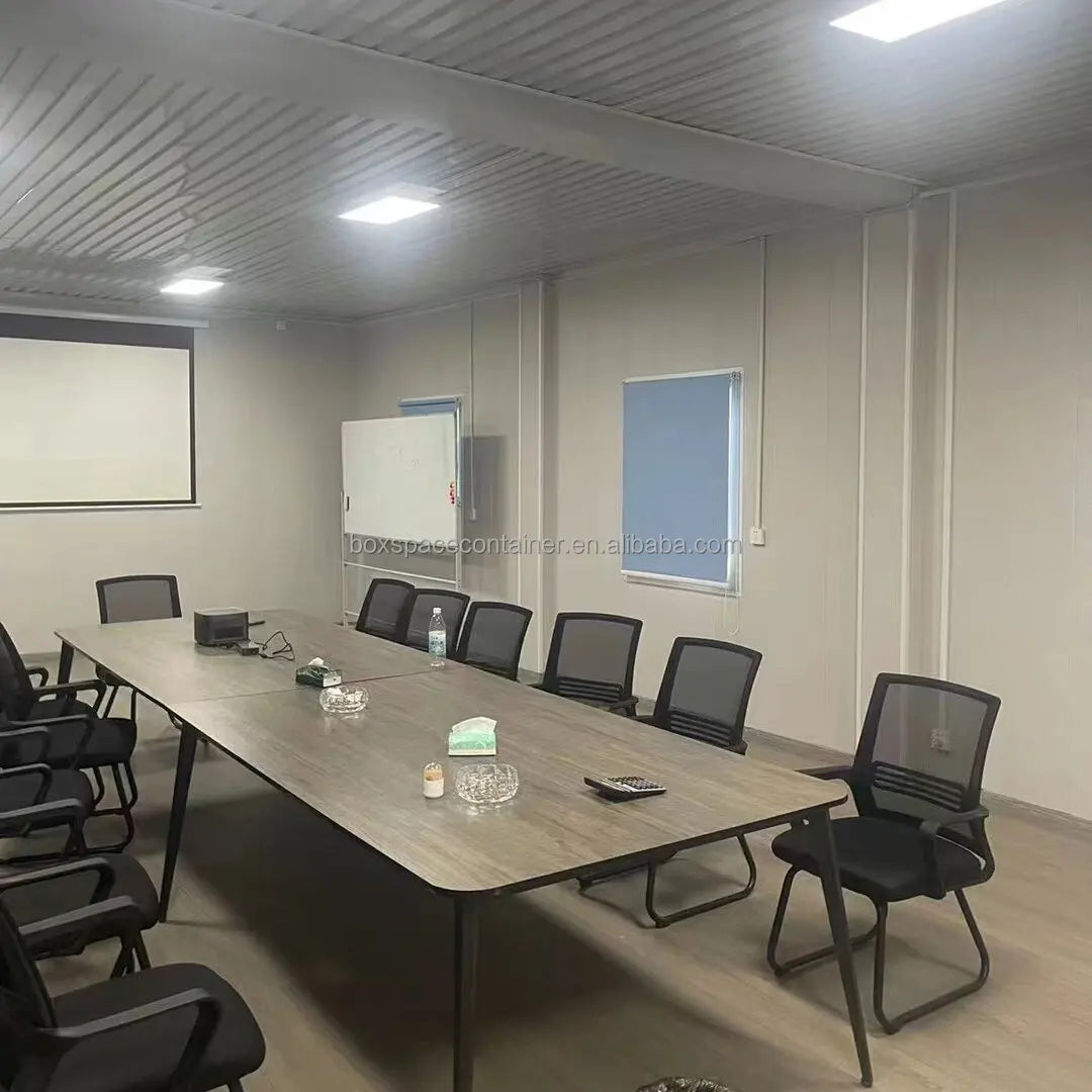 BOX SPACE Modern Prefab House – Flat Pack Steel Container Tiny Home on Wheels, Low-Cost Modular Tiny House