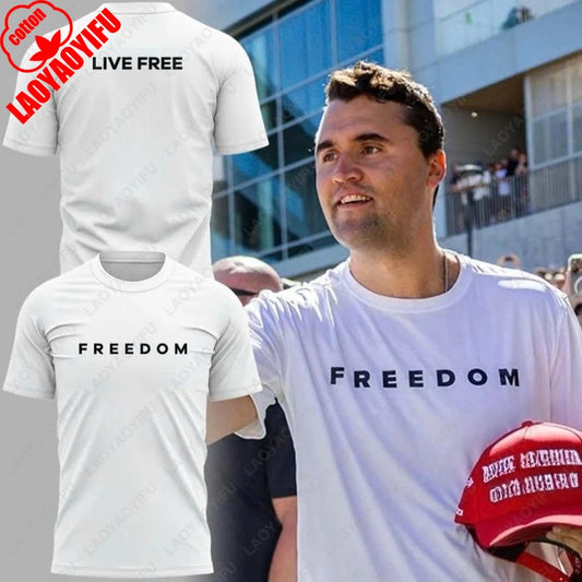 Freedom Graphic T-Shirt – Patriotic Streetwear Cotton Tee for Men and Women, Casual Short-Sleeve O-Neck Top
