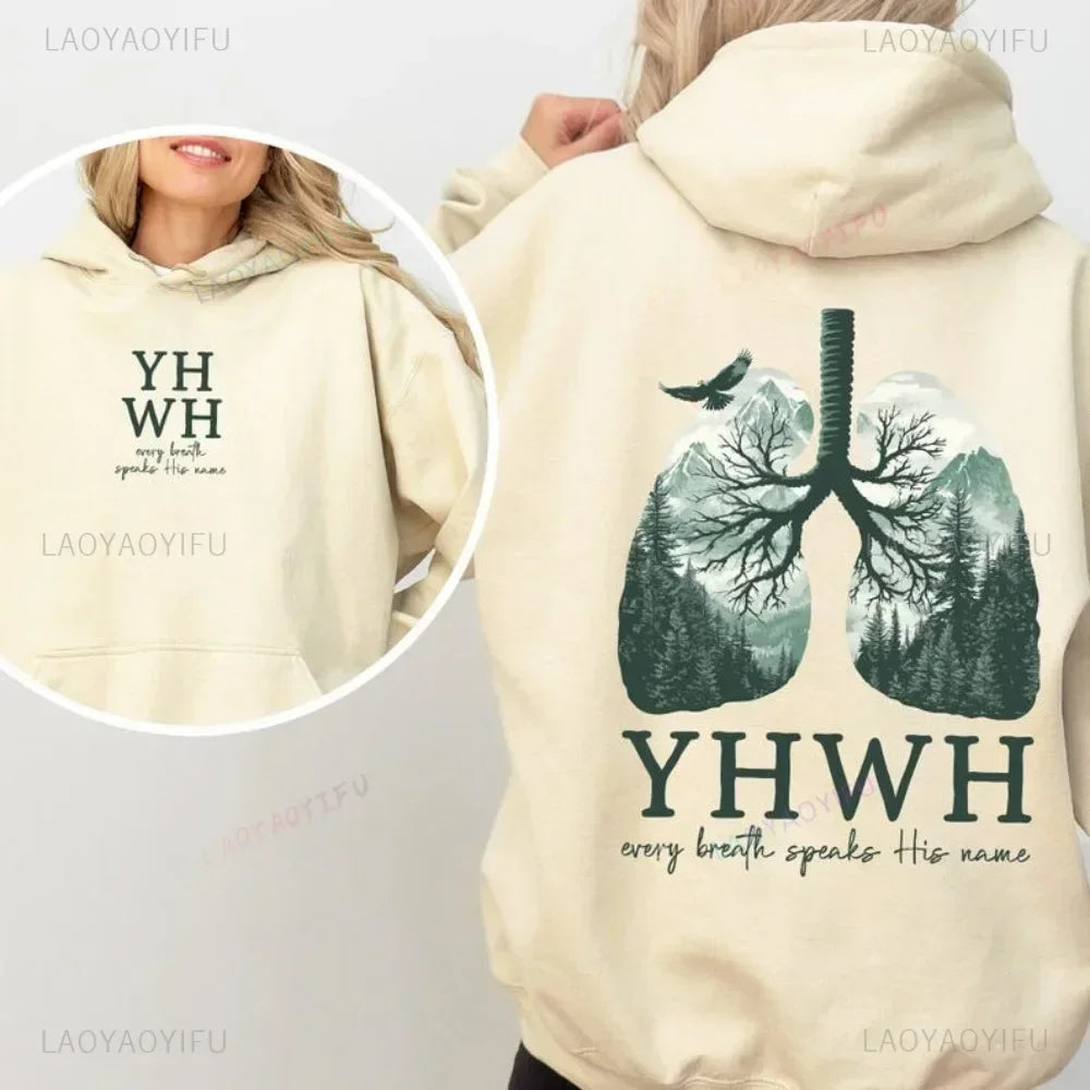 YHWH Every Breath Christian Hoodie – Speak His Name