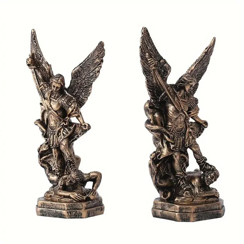 St Michael The Archangel Victoriously Over Satan Collection Sculpture