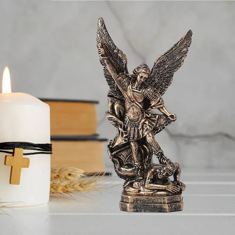 St Michael The Archangel Victoriously Over Satan Collection Sculpture