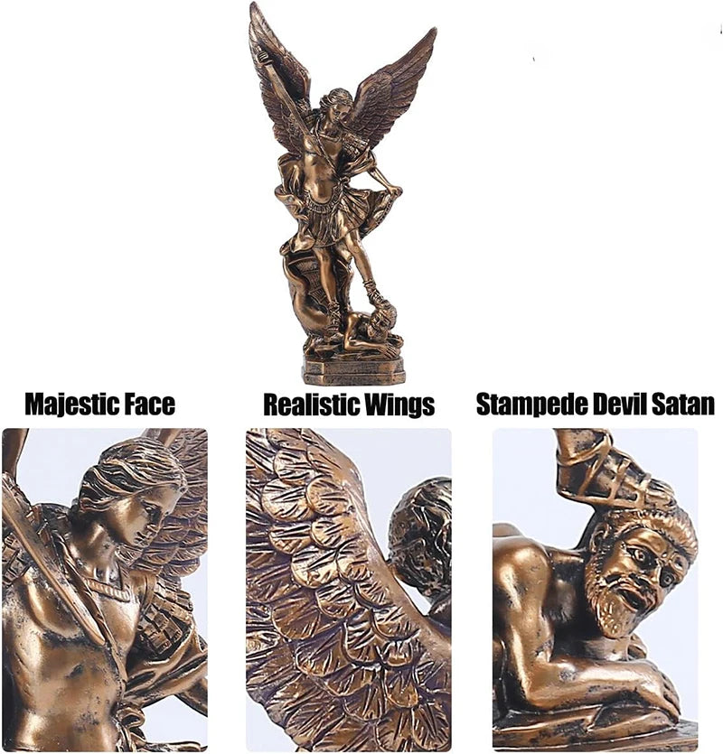 St Michael The Archangel Victoriously Over Satan Collection Sculpture