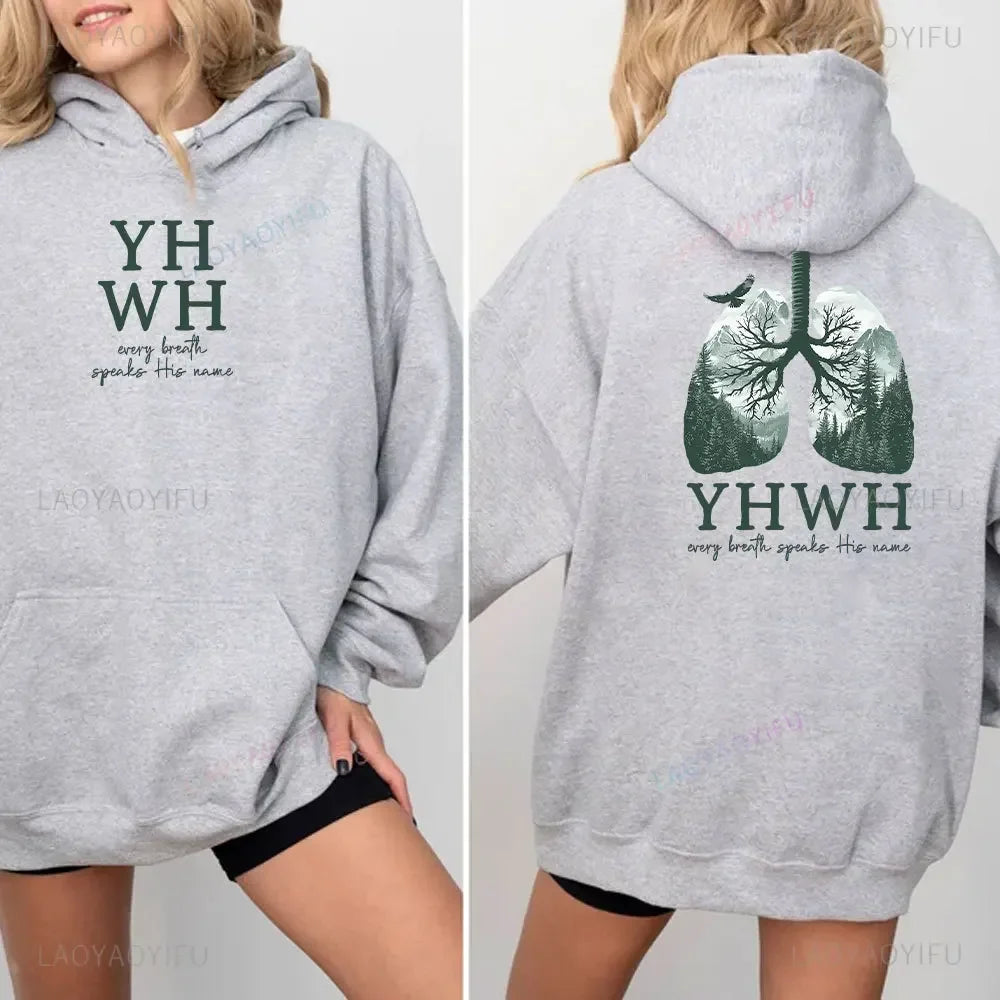 YHWH Every Breath Christian Hoodie – Speak His Name