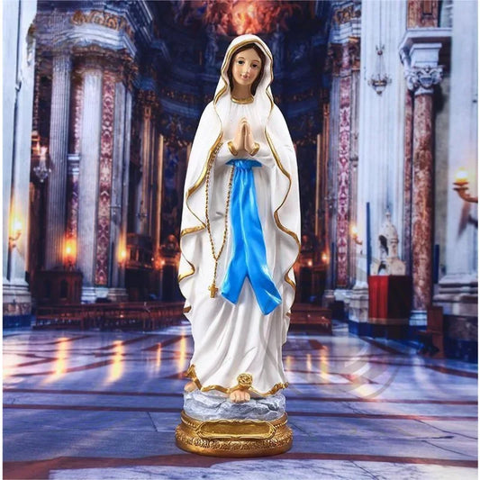 Virgin Mary Resin Statue – Religious Home Décor – Available in Two Sizes (M & L)