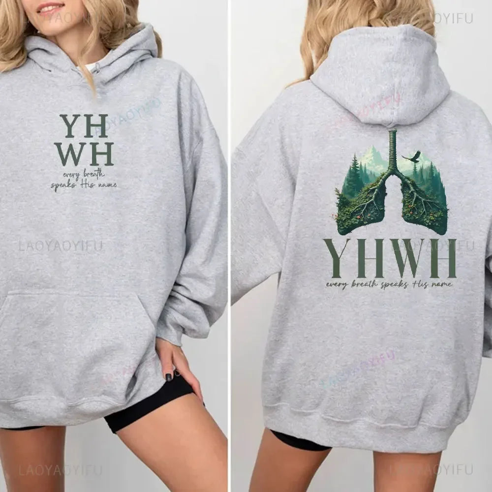 YHWH Every Breath Christian Hoodie – Speak His Name