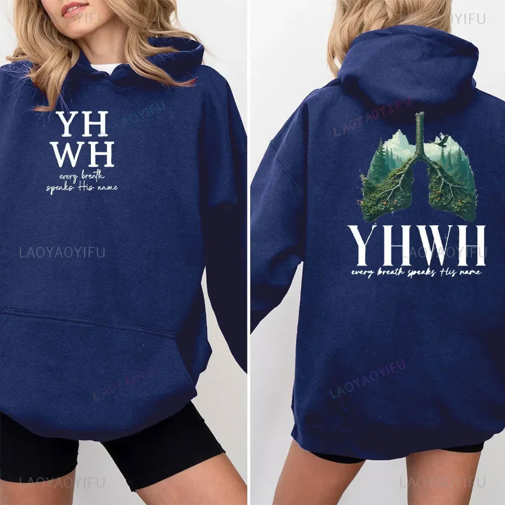 YHWH Every Breath Christian Hoodie – Speak His Name