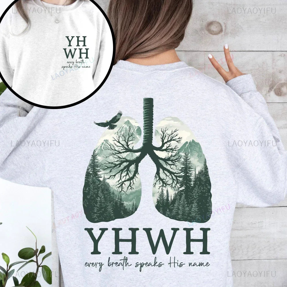 YHWH Every Breath Christian Hoodie – Speak His Name