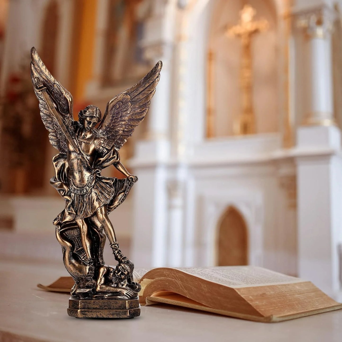 St Michael The Archangel Victoriously Over Satan Collection Sculpture