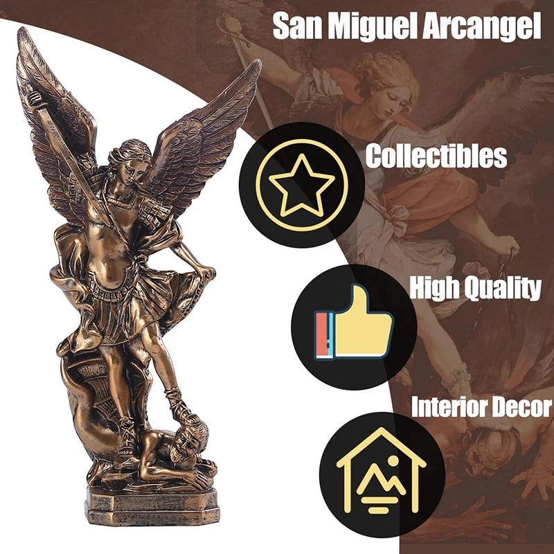 St Michael The Archangel Victoriously Over Satan Collection Sculpture