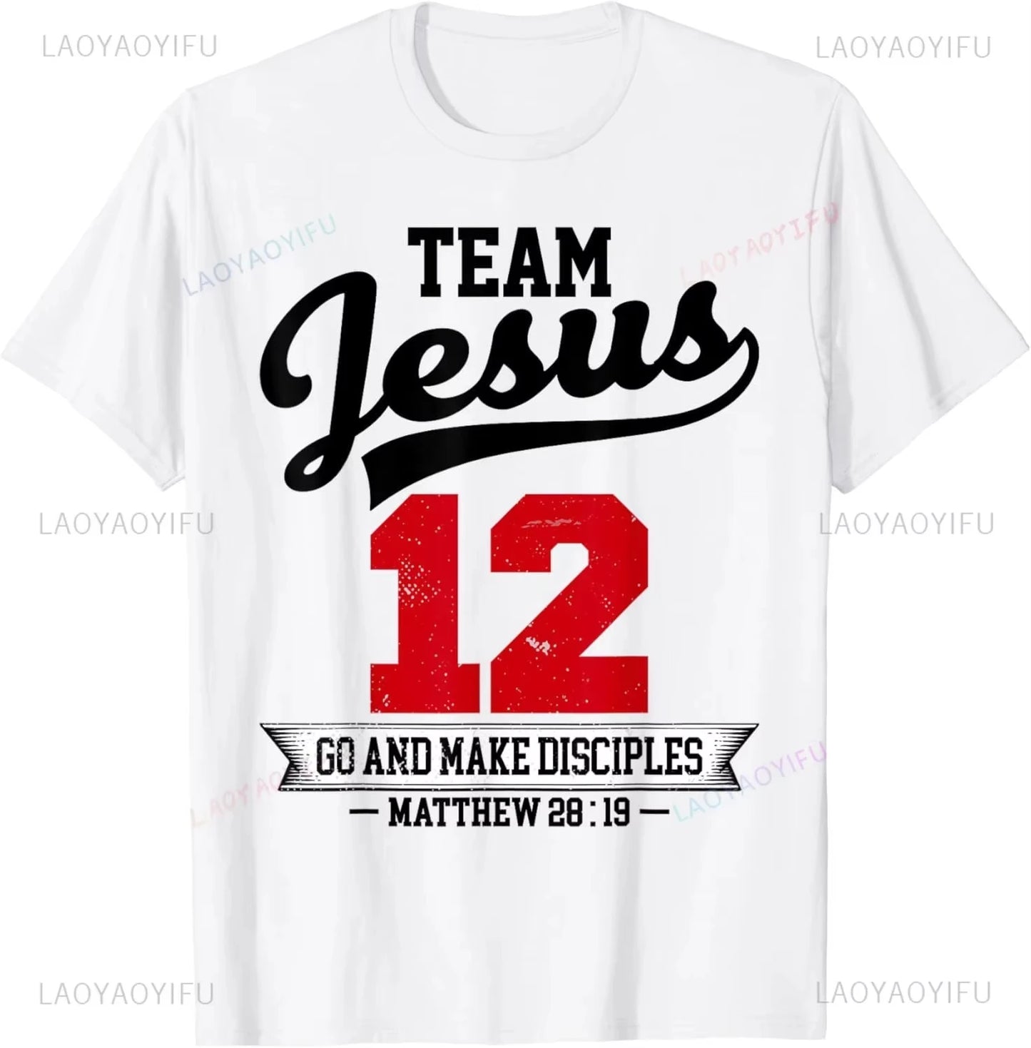 “Team Jesus” Unisex Christian Faith T-Shirt – Casual Graphic Tee for Men & Women