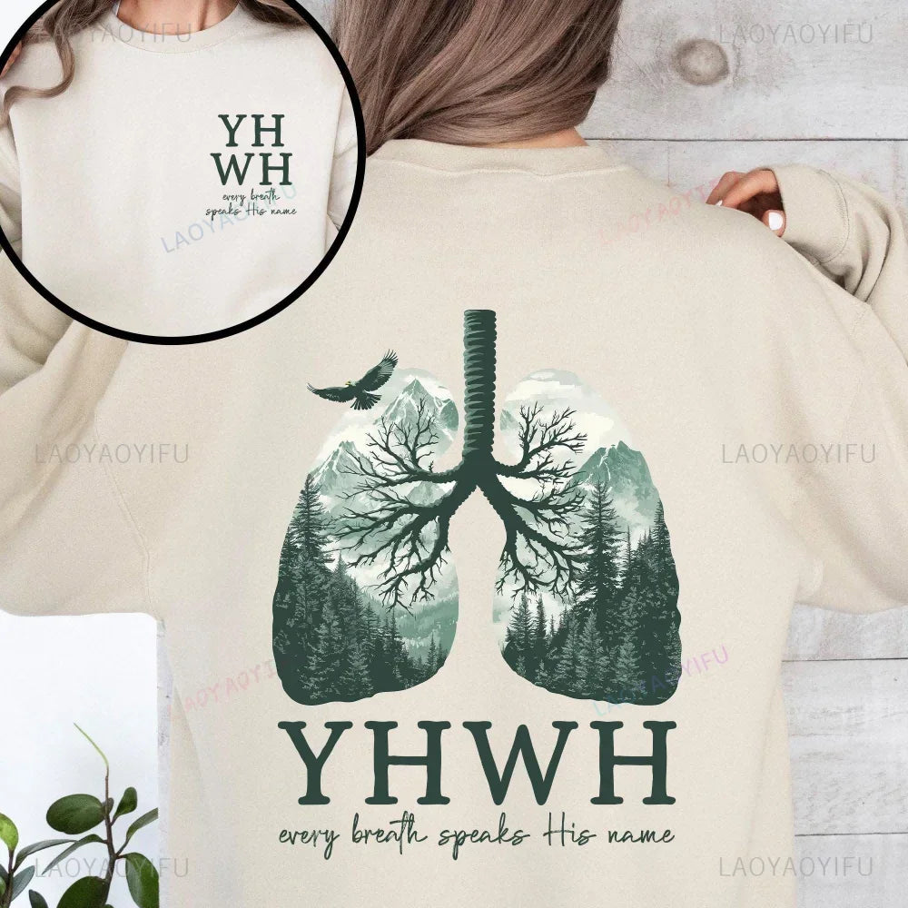 YHWH Every Breath Christian Hoodie – Speak His Name