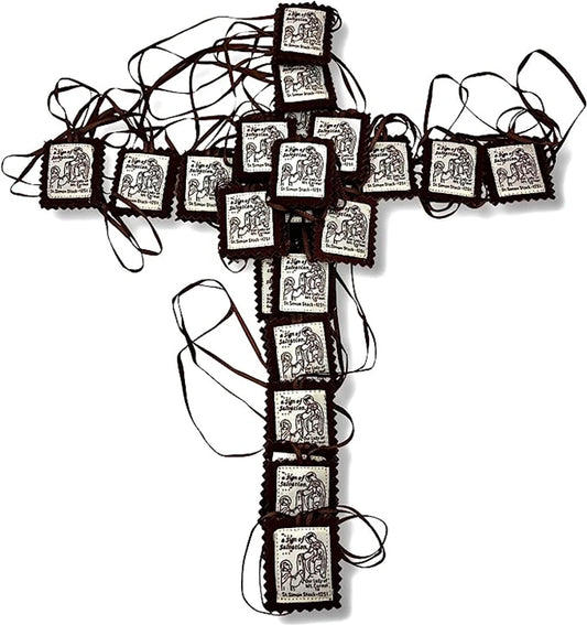1pcs Brown Scapulars Catholic - Escapularios Catolicos Carmen- Our Lady of  MT.Carmel Scapular Multi