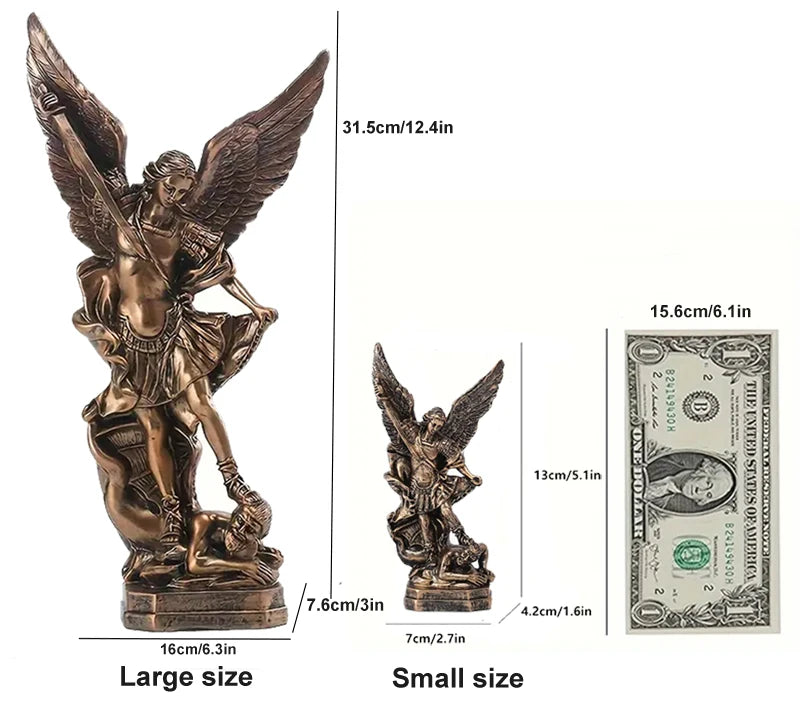 St Michael The Archangel Victoriously Over Satan Collection Sculpture
