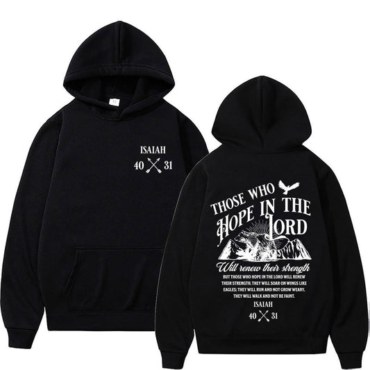 Jesus Letters Print Hoodies Men Women's Clothing