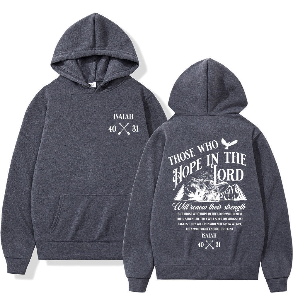 Jesus Letters Print Hoodies Men Women's Clothing