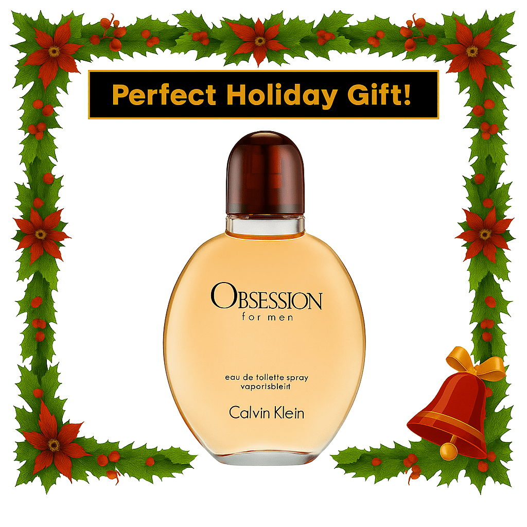 Calvin Klein Obsession for Men Eau de Toilette Spray – 120ml / 4.0oz | Spicy, Masculine Fragrance | Long-Lasting & Gift-Ready Men’s Cologne