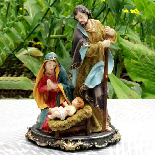 Virgin Mary Resin Statue – Religious Ornament for Home Decoration – Multiple Sizes Available